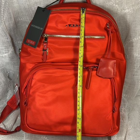 NWT Tumi Carson Voyageur backpack in rare red - Picture 4 of 16